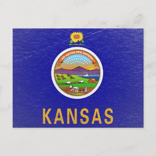 Kansas Postkarte (Vorderseite)