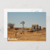 Kansas Postkarte (Vorne/Hinten)