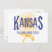 Kansas Postkarte (Vorne/Hinten)