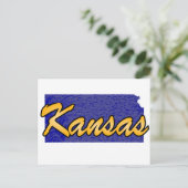 Kansas Postkarte (Stehend Vorderseite)