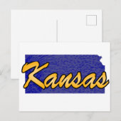 Kansas Postkarte (Vorne/Hinten)