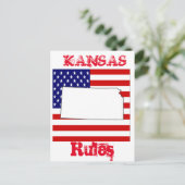 KANSAS POSTKARTE (Stehend Vorderseite)