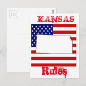 KANSAS POSTKARTE (Vorne/Hinten)