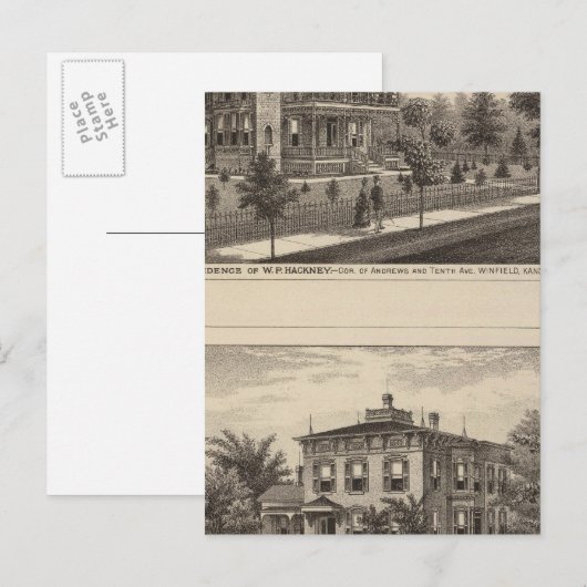 Kansas Postkarte (Vorne/Hinten)