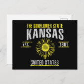 Kansas Postkarte (Vorne/Hinten)