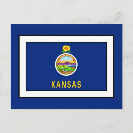 Kansas Postkarte (Vorderseite)