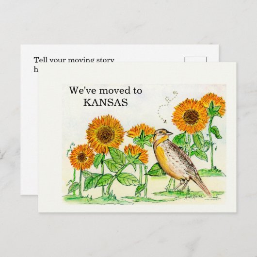 Kansas Postkarte (Vorne/Hinten)