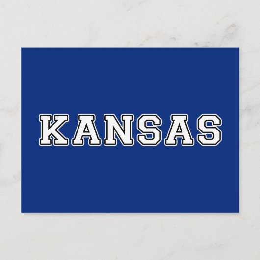 Kansas Postkarte (Vorderseite)