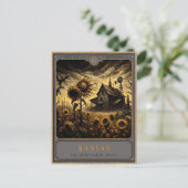 Kansas | Postkarte Gothic Art (Stehend Vorderseite)