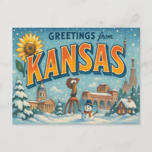 KANSAS-Postkarte Postkarte (Vorderseite)
