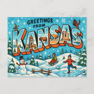 KANSAS-Postkarte Postkarte