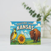 KANSAS-Postkarte Postkarte (Stehend Vorderseite)
