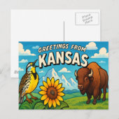 KANSAS-Postkarte Postkarte (Vorne/Hinten)