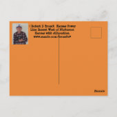 Kansas Power Line Sunset Silhouette Postkarte (Rückseite)