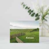 Kansas Prairie Postkarte (Stehend Vorderseite)