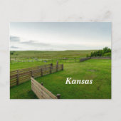 Kansas Prairie Postkarte (Vorderseite)