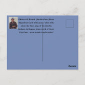 Kansas Pueblo Floor Sign Post Card Postkarte (Rückseite)