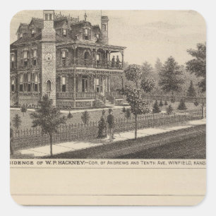 Kansas Quadratischer Aufkleber