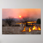 Kansas Rancher Karos Fire Line Poster (Vorne)