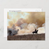 Kansas Rancher startet eine kontrollierte Verbrenn Postkarte (Vorne/Hinten)