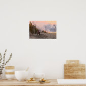 Kansas Rancher Watching a Controlled Prairie Burn Poster (Küche)