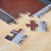 Kansas Red Country Barn mit Snow Jigsaw Puzzle (Seite)