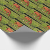 Kansas Red Horse Wrapping Paper Geschenkpapier (Ecke)