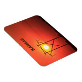 Kansas Red Sunset Magnet (Rechte Seite)