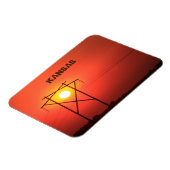 Kansas Red Sunset Magnet (Linke Seite)