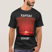 Kansas Red Sunset Mens T - Shirt (Vorderseite)