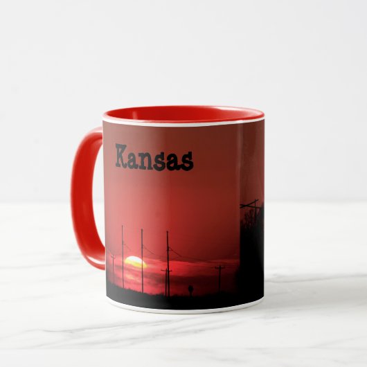 Kansas RED SUNSET Tasse (Vorderseite Links)