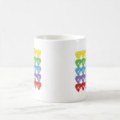 Kansas Regenbogen-Herzen State Pride Kaffeetasse (Mittel)