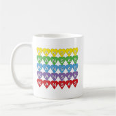 Kansas Regenbogen-Herzen State Pride Kaffeetasse (Links)