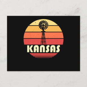 Kansas Retro Postkarte