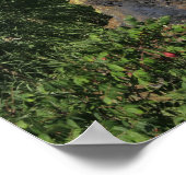 Kansas Roter Sandstein Felsen in einer Weide Poster (Ecke)