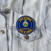 Kansas Round Emblem Button (Beispiel)