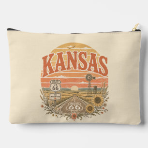 Kansas Route 66 Prairie Road Organizer Zubehörtasche