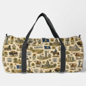 Kansas Route 66 Wochenend-Prärie Duffle Bag (Vorderseite)