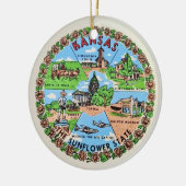 Kansas-Schmuck Keramik Ornament (Links)