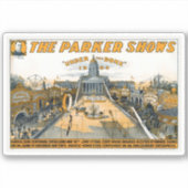 Kansas Semi-Centennial Staat House Grounds. Aufkleber (Vorderseite)