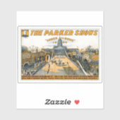 Kansas Semi-Centennial Staat House Grounds. Aufkleber (Blatt)