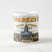 Kansas Semi-Centennial Staat House Grounds. Jumbo-Tasse (Vorderseite)