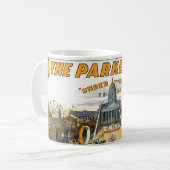 Kansas Semi-Centennial Staat House Grounds. Kaffeetasse (Vorderseite Links)