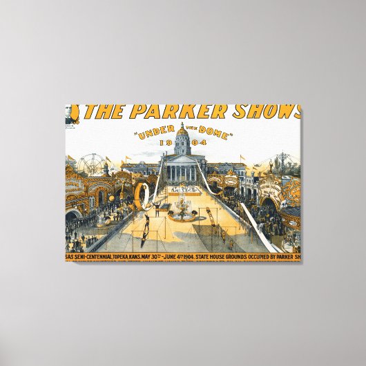 Kansas Semi-Centennial Staat House Grounds. Leinwanddruck (Vorderseite)