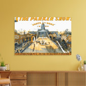 Kansas Semi-Centennial Staat House Grounds. Leinwanddruck (Insitu (Wohnzimmer))