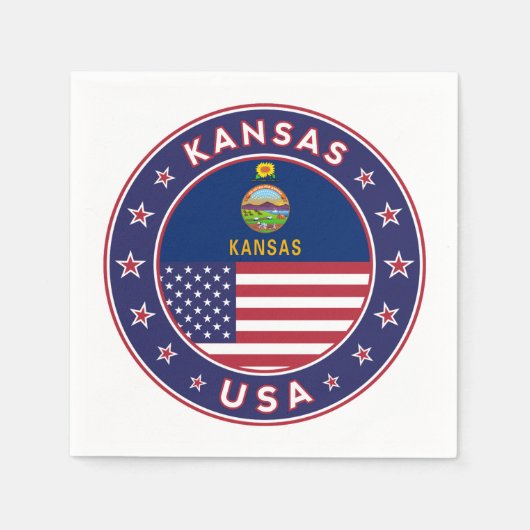 Kansas Serviette (Vorderseite)