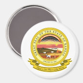 Kansas Siegel Magnet (Vorderseite/Rückseite)