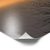 Kansas SILVESTER 2021 bunter Sonnenuntergang Fotodruck (Ecke)