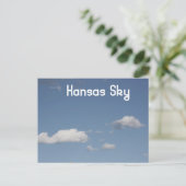Kansas Sky Postcard Postkarte (Stehend Vorderseite)