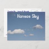 Kansas Sky Postcard Postkarte (Vorne/Hinten)